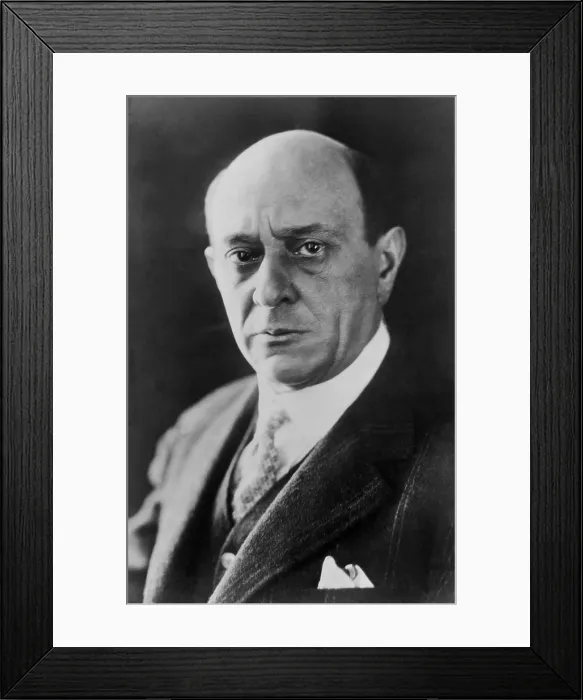 Framed Print : Arnold Schoenberg (1874-1951), Austrian composer was at the heights of success when Nazi persecution prompted his emigration to the United States, return to the Jewish faith