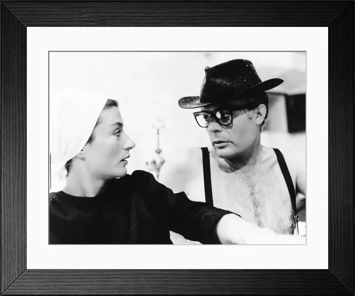 Framed Print : 8 1 / 2, from left: Anouk Aimee, Mercello Mastroianni, 1963