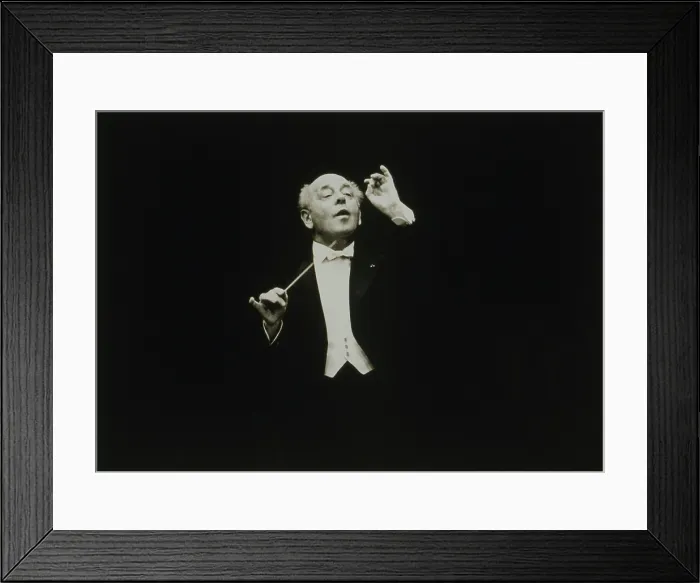 Framed Print : Eugene Ormandy (1899-1985), Hungarian American symphony orchestra conductor with baton Framed Print : Eugene Ormandy (1899-1985), Hungarian American symphony orchestra conductor with baton