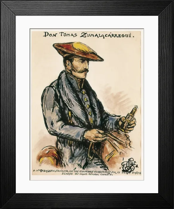 Framed Print : ZUMALACARREGUI, Toms (1788-1835). Spain. First Carlist War. Toms Zumalacarregui. Litography. SPAIN. Donostia. San Telmo Municipal Museum. AISA / Everett Collection**US SALES ONLY**