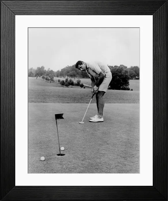 Framed Print : Joe Namath playing golf at the University of Alabama in Tuscaloosa. 1966 Framed Print : Joe Namath playing golf at the University of Alabama in Tuscaloosa. 1966
