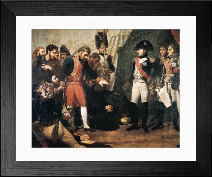 Framed Print : GROS, Antoine Jean, Baron (1771-1835). Capitulation of Madrid. 4th December 1808. 1810. Detail. War of Independence. Oil on canvas. FRANCE. Versailles