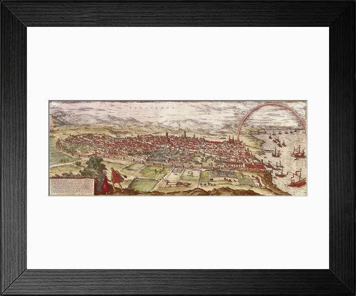 Framed Print : ORTELIUS, Abraham (1527-1598); BRAUN, George (1541-1622); HOGENBERG, Franz (1535-1590). Civitatis Orbis Terrarum (Theatrum orbis terrarum). 1572-1617. Barcelona (1572). Etching Framed Print : ORTELIUS, Abraham (1527-1598); BRAUN, George (1541-1622); HOGENBERG, Franz (1535-1590). Civitatis Orbis Terrarum (Theatrum orbis terrarum). 1572-1617. Barcelona (1572). Etching