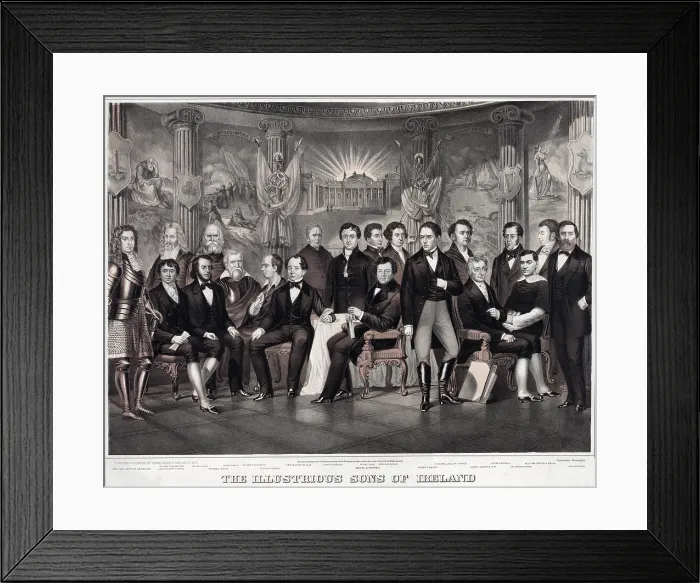 Framed Print : Patriotic Irish-American print (ca)