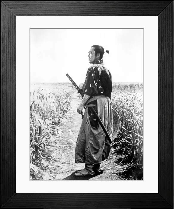 Framed Print : THE SEVEN SAMURAI, (aka SHICHININ NO SAMURAI), Seiji Miyaguchi, 1954