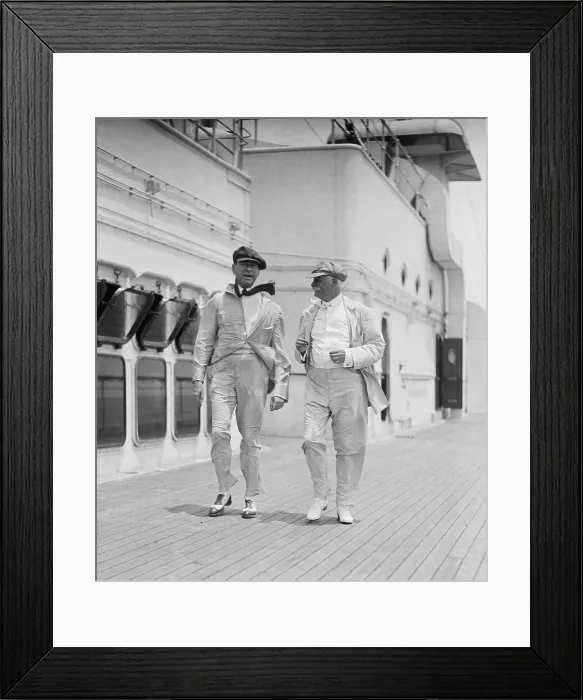 Framed Print : Albert Davis Lasker (1880-1952), advertising man who was appointed by Warren Harding as chairman of the U.S. Shipping Board, walking with Senator Duncan U Framed Print : Albert Davis Lasker (1880-1952), advertising man who was appointed by Warren Harding as chairman of the U.S. Shipping Board, walking with Senator Duncan U