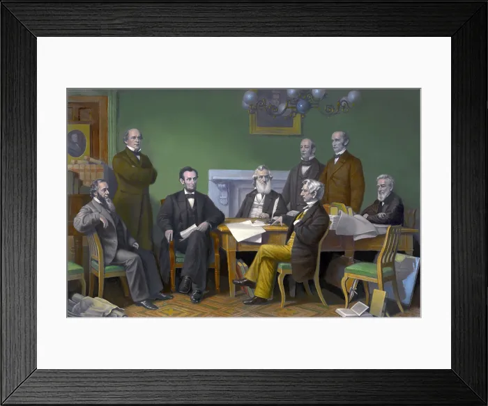 Framed Print : The first reading of the Emancipation Proclamation before the cabinet, July 22, 1862 Framed Print : The first reading of the Emancipation Proclamation before the cabinet, July 22, 1862