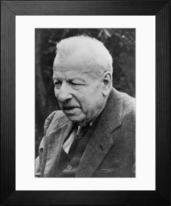 Framed Print : Benedetto Croce (1866-1952), Italian humanist philosopher who was politically influential as an anti-fascist and moral voice during Italy's post war reconstruction