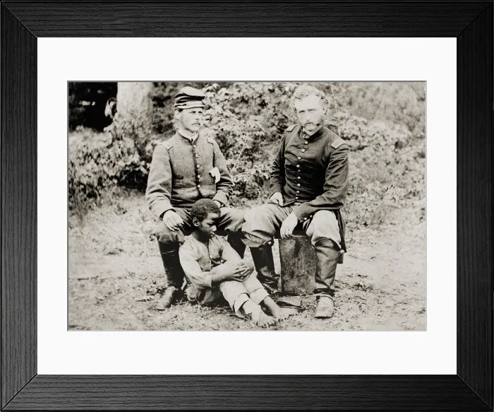 Framed Print : George Armstrong Custer(1839-1876), served the Union with distinction during the Civil War, rising to the rank of brigadier general at 23