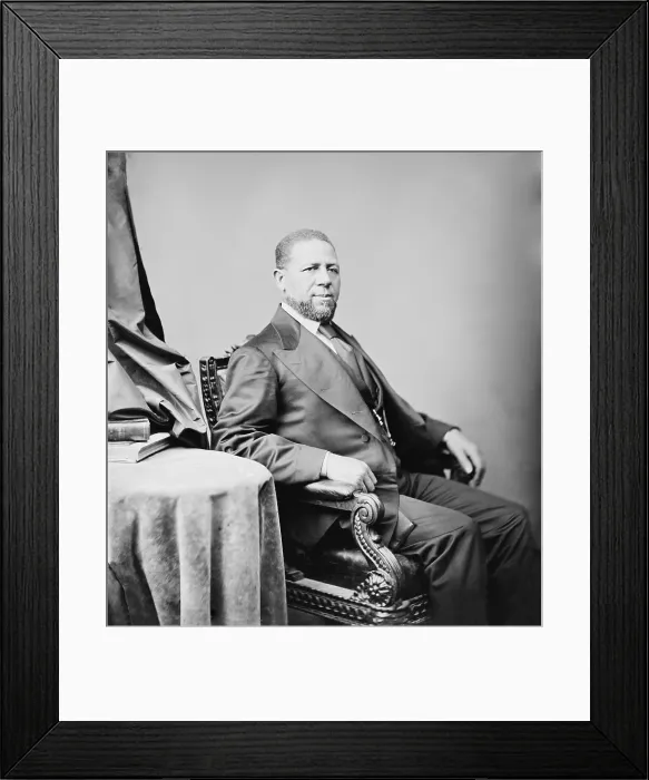 Framed Print : Hiram Revels (1822-1901) served as Mississippi's Republican Senator from 1870-71