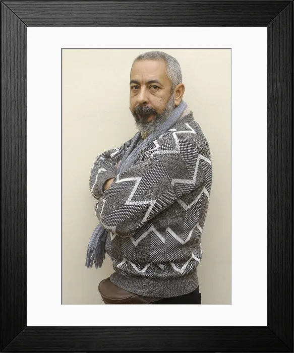 Framed Print : PADURA FUENTESLeonardo (1955). Writer. 2006. Oscar Elias / AISA / Everett Collection (184611)**US SALES ONLY**