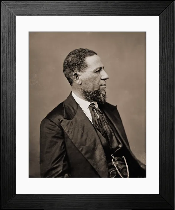 Framed Print : Hiram Revels (1822-1901) was the first of only four African Americans to serve in the U.S. Senate Framed Print : Hiram Revels (1822-1901) was the first of only four African Americans to serve in the U.S. Senate
