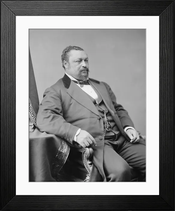 Framed Print : Blanche K. Bruce (1841-1898), one of only Four African Americans to serve in the U.S
