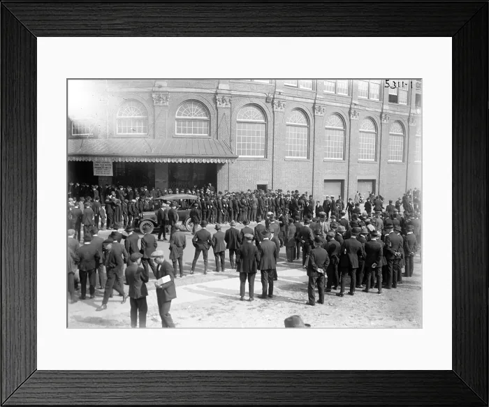 Framed Print : Baseball. Outside Ebbets Field, Brooklyn, New York. 1920 Framed Print : Baseball. Outside Ebbets Field, Brooklyn, New York. 1920