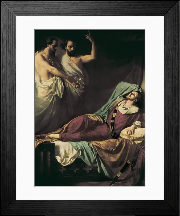Framed Print : CASADO DEL ALISAL, Jos (1832-1886). Last moments of Fernando IV el Emplazado. 1860. Oil on canvas. AISA / Everett Collection**US SALES ONLY** Framed Print : CASADO DEL ALISAL, Jos (1832-1886). Last moments of Fernando IV el Emplazado. 1860. Oil on canvas. AISA / Everett Collection**US SALES ONLY**