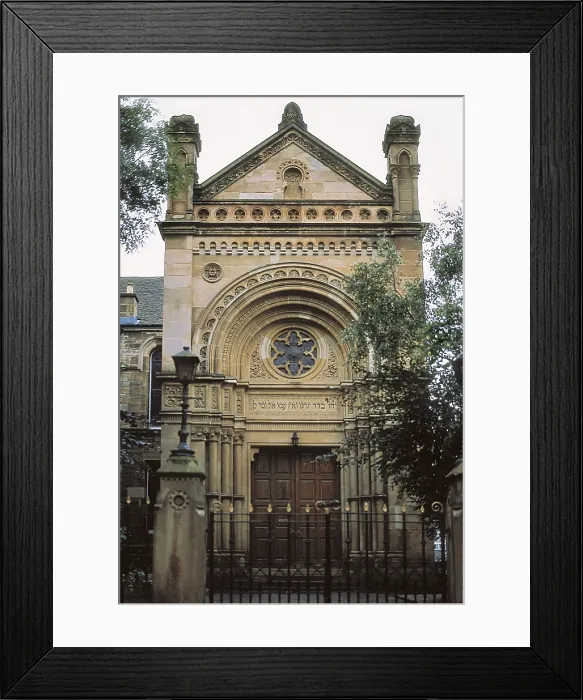 Framed Print : UNITED KINGDOM. SCOTLAND. LANARKSHIRE. Glasgow. Garnethill Synagogue (1879). Faade. AISA / Everett Collection**US SALES ONLY**