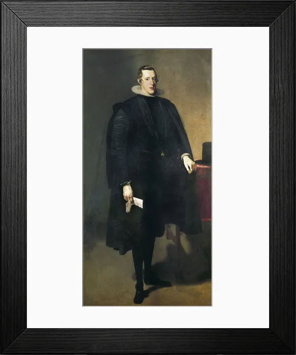 Framed Print : VELAZQUEZ, Diego Rodriguez de Silva (1599-1660). Portrait of Philip IV. 1623 - 1627. Baroque art. Oil on canvas. SPAIN. Madrid. Prado Museum