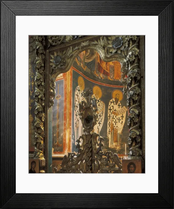 Framed Print : Church of the Mother of God. 1183-1191. SERBIA. Studenica. Frescoes. Byzantine art. Painting. AISA / Everett Collection**US SALES ONLY**