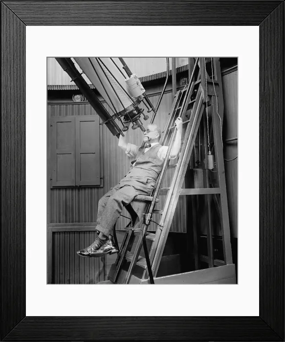 Framed Print : David Peck Todd (1855-1939) American astronomer observatory, 1924