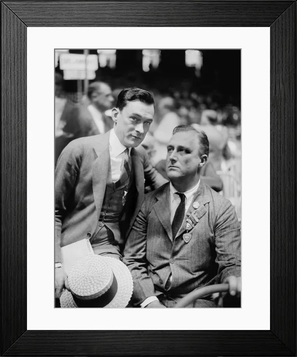 Framed Print : Franklin Roosevelt and New York Mayor, James Walker. Ca. 1926 or 1928 Framed Print : Franklin Roosevelt and New York Mayor, James Walker. Ca. 1926 or 1928