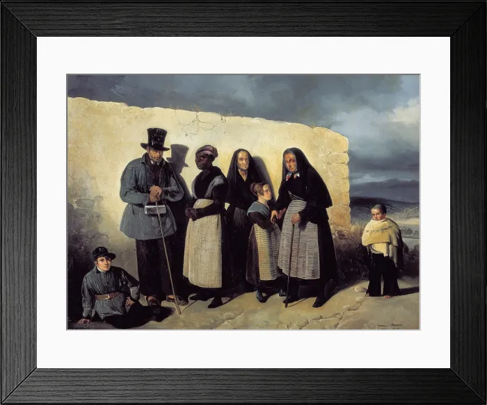 Framed Print : BLANCHARD, Pharamond (1805-1873). Poors from the St. 1895. Oil on canvas. - M.C.Esteban / Iberfoto / Everett Collection (505203)**US SALES ONLY** Framed Print : BLANCHARD, Pharamond (1805-1873). Poors from the St. 1895. Oil on canvas. - M.C.Esteban / Iberfoto / Everett Collection (505203)**US SALES ONLY**