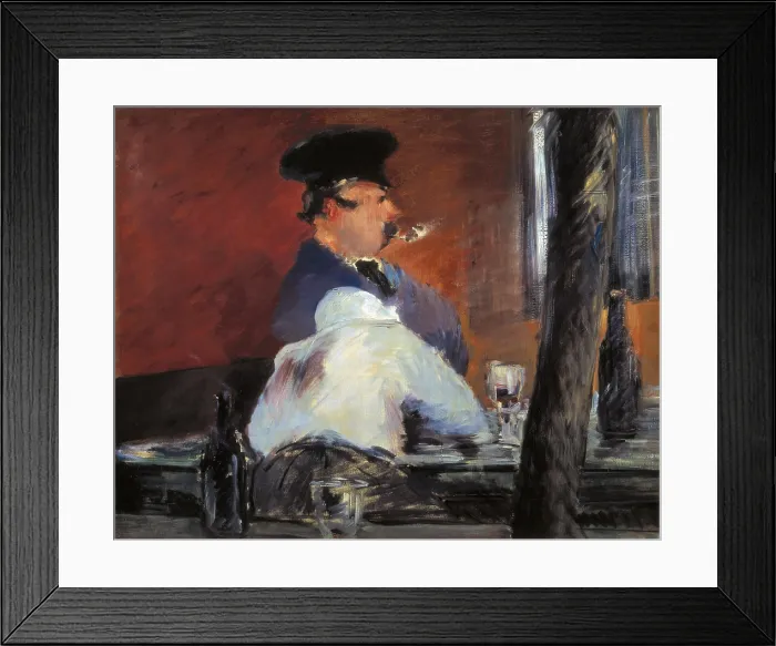 Framed Print : MANET, edouard (1832-1883). The Bar. 1879. Impressionism. Oil on canvas. RUSSIA. Moscow. Pushkin Museum of Fine Arts. - Iberfoto / Everett Collection (504230)**US SALES ONLY**