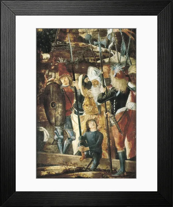 Framed Print : CARPACCIO, Vittore (1455-1525). Halberdiers and Old Men. c. 1493 - 1505. Renaissance art. Quattrocento. Venetian school. Oil on wood. ITALY. Florence Framed Print : CARPACCIO, Vittore (1455-1525). Halberdiers and Old Men. c. 1493 - 1505. Renaissance art. Quattrocento. Venetian school. Oil on wood. ITALY. Florence