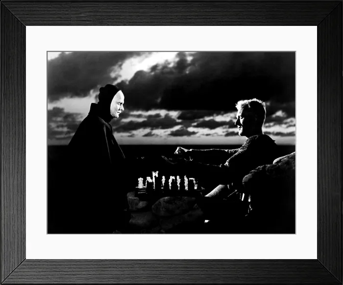 Framed Print : THE SEVENTH SEAL, Bengt Ekerot, Max von Sydow, 1957 Framed Print : THE SEVENTH SEAL, Bengt Ekerot, Max von Sydow, 1957