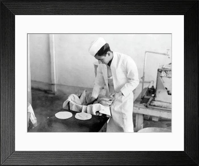Framed Print : Making tortillas to sell. The price is five cents per dozen. San Antonio, Texas 1939 Framed Print : Making tortillas to sell. The price is five cents per dozen. San Antonio, Texas 1939