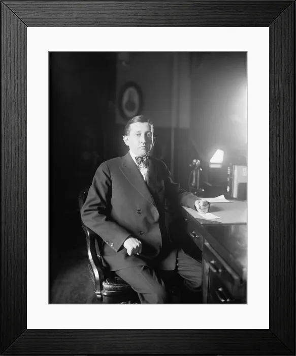 Framed Print : Will Hays (1879-1954), a lawyer for, as well as a director and stockholder of Sinclair Oil Company, became chairman of the Republican National Committee in 1918