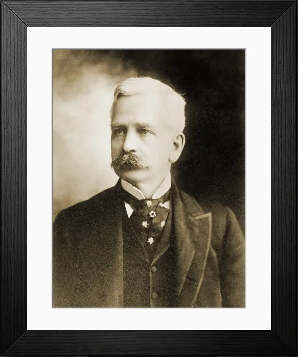 Framed Print : Marshall Field (1834-1906), founder of Marshall Field and Company, the Chicago-based department store