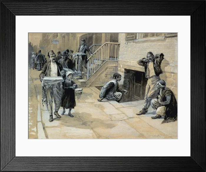Framed Print : The Turkish colony in New York City, illustration by W.A. Rogers. early 20th century