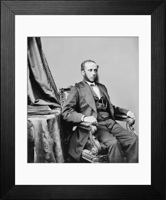 Framed Print : Robert Carlos De Large (1842-1874, served as a Republican U.S. Representative from South Carolina from 1871-73)