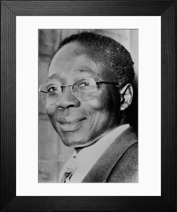Framed Print : Leopold Sedar Sengho (1906-2001), was a Senegalese poet, politician, and cultural theorist who became the first president of Senegal from 1960-1980