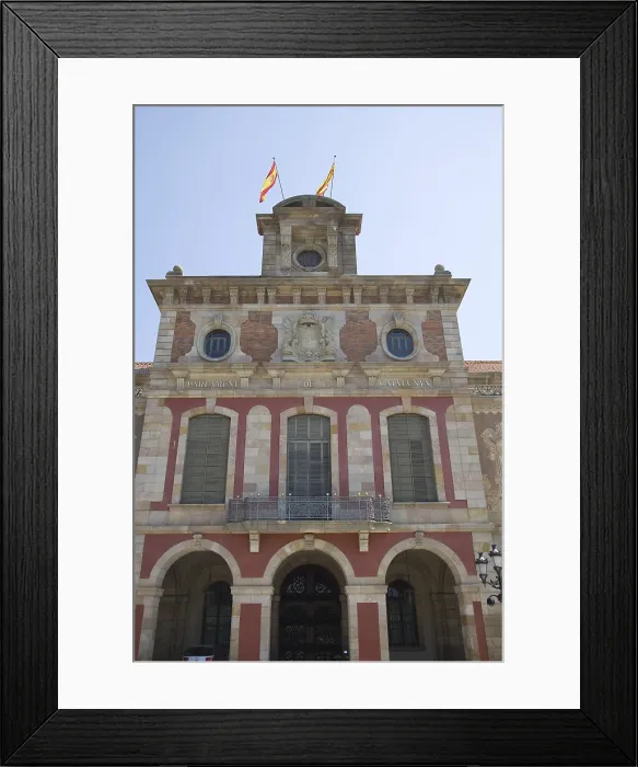 Framed Print : SPAIN. CATALONIA. BARCELONA. Barcelona. Parliament of Catalonia (1716-1727), by the military engineer Prospero Verboom. Faade. AISA / Everett Collection**US SALES ONLY**
