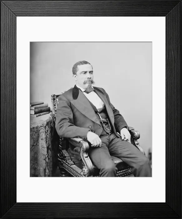Framed Print : Alonzo Jacob Rancier (1834-1882), was politically active in the decade following the Civil war