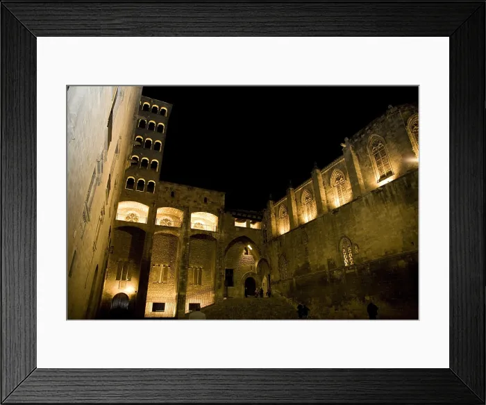 Framed Print : SPAIN. CATALONIA. BARCELONA. Barcelona. Plaa del Rei (King's Square). AISA / Everett Collection**US SALES ONLY**