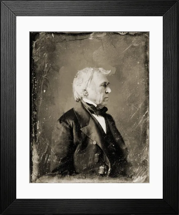 Framed Print : Zachary Taylor, (1784-1850), 12th President of the United States who died of Taylor died of acute gastroenteritis 16 months after his inauguration