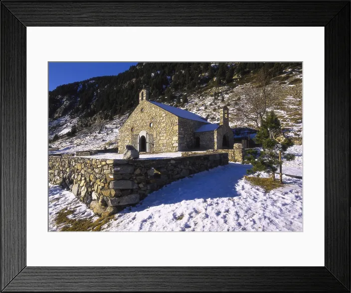 Framed Print : SPAIN. GERONA. Ripolls. Nuria Valley (1967m. h). Hermitage of Sant Gil (1615). General view. Architecture. AISA / Everett Collection**US SALES ONLY**