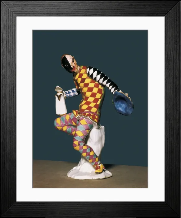 Framed Print : Harlequin (18th c.). Rococo. China / Porcelain. Proc: GERMANY. Meissen. AISA / Everett Collection**US SALES ONLY** Framed Print : Harlequin (18th c.). Rococo. China / Porcelain. Proc: GERMANY. Meissen. AISA / Everett Collection**US SALES ONLY**