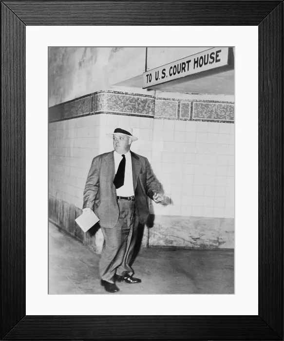 Framed Print : Whittaker Chambers, former Communist, in the New York City subway enroute to Federal Court where he was testifying in the perjury trial of Alger Hiss. June 3, 1949 Framed Print : Whittaker Chambers, former Communist, in the New York City subway enroute to Federal Court where he was testifying in the perjury trial of Alger Hiss. June 3, 1949