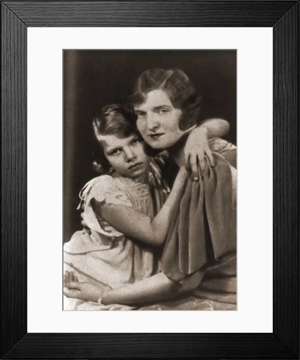 Framed Print : Nan Britton (1896-1991) and her daughter, Elizabeth Ann (1919-2005), who she claimed was fathered by then Senator Warren G. Harding Framed Print : Nan Britton (1896-1991) and her daughter, Elizabeth Ann (1919-2005), who she claimed was fathered by then Senator Warren G. Harding