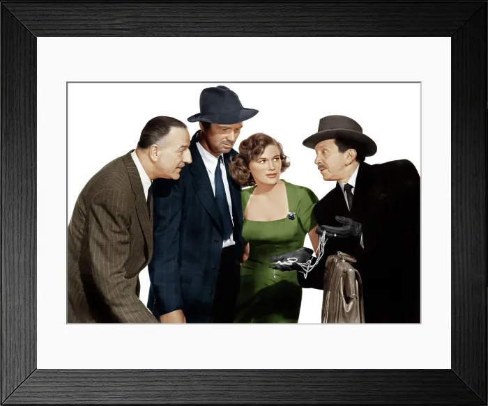 Framed Print : THE ASPHALT JUNGLE, from left: Louis Calhern, Sterling Hayden, Jean Hagen, Sam Jaffe, 1950