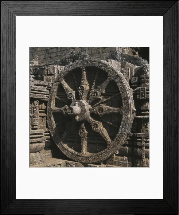 Framed Print : INDIA. Konarak. Sun Temple. Built between 1240 and 1258 by King Narasimha Deva I honoring the god Surya