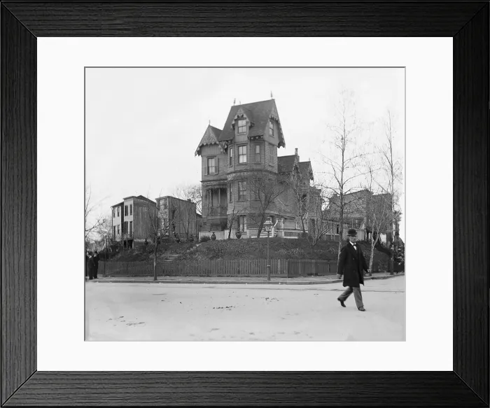 Framed Print : Quaint Victorian house on Maryland Avenue in Washington, D.C. in 1919 Framed Print : Quaint Victorian house on Maryland Avenue in Washington, D.C. in 1919