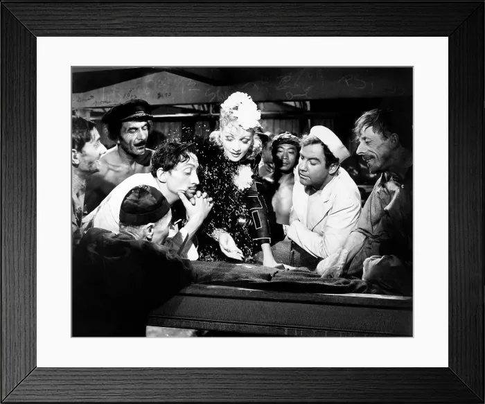 Framed Print : SEVEN SINNERS, Mischa Auer, Marlene Dietrich, Broderick Crawford, 1940