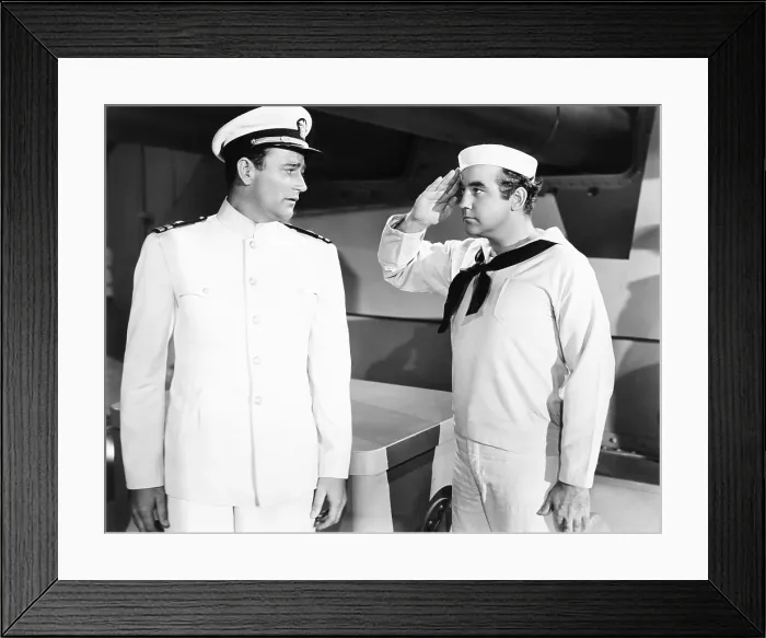 Framed Print : SEVEN SINNERS, from left, John Wayne, Broderick Crawford, 1940