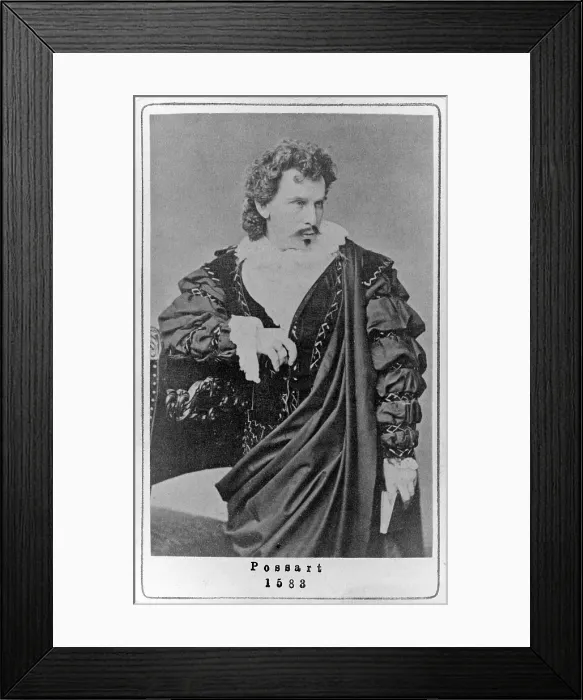 Framed Print : Ernst von Possart (1841-1921), German actor, playwright and theator director. Ca. 1880