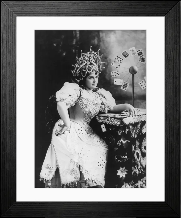 Framed Print : Lillian Russell (1861-1922), American actress, in role of a gypsy fortune teller. 1895
