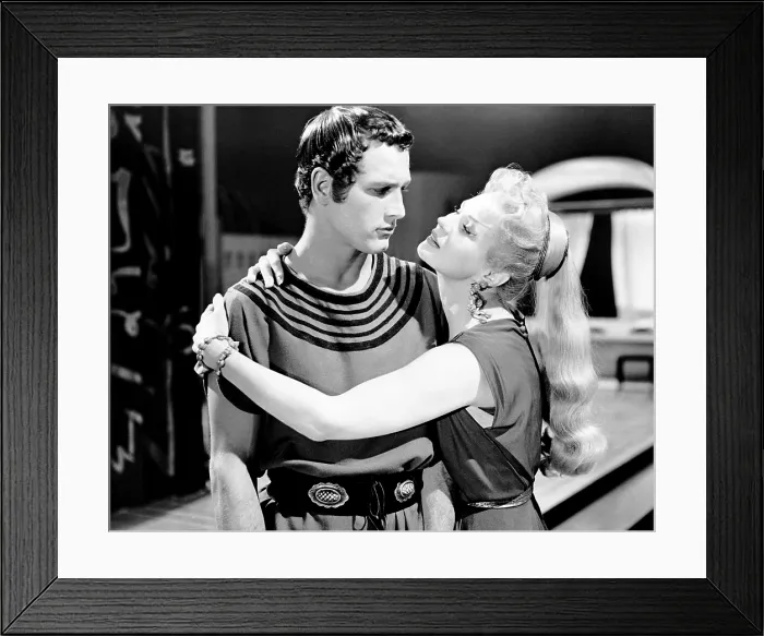 Framed Print : THE SILVER CHALICE, from left, Paul Newman, Virginia Mayo, 1954 Framed Print : THE SILVER CHALICE, from left, Paul Newman, Virginia Mayo, 1954